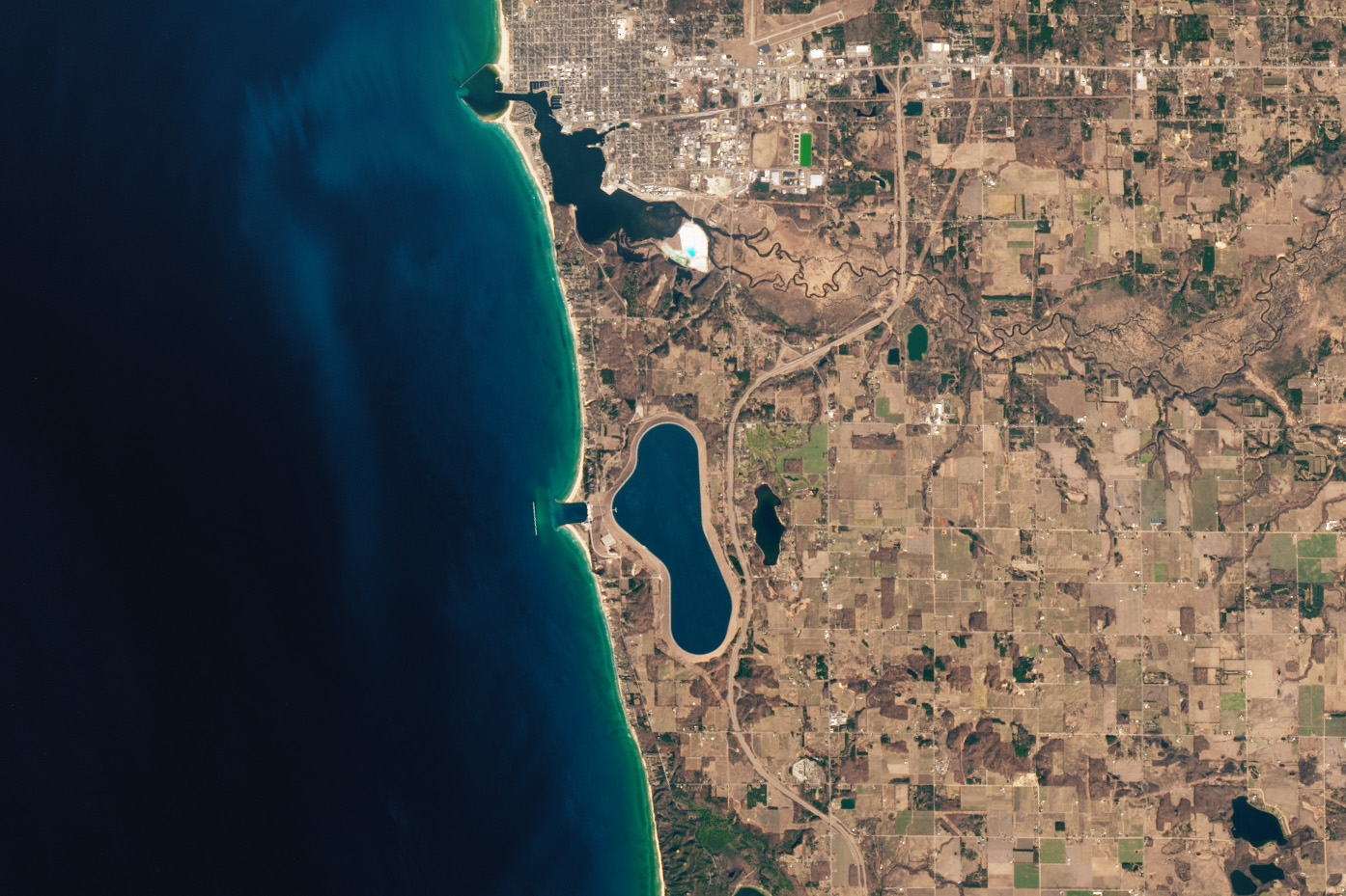 image of coast from space